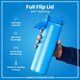 image 4 of Leak Proof 1 Litre Water Bottle, Stainless Steel, 1200ml (40oz) | Blue | Blue | One Size