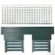 image 5 of Lacewing Metal 3 Tier Greenhouse Staging Shelving Bench in Green 126cm