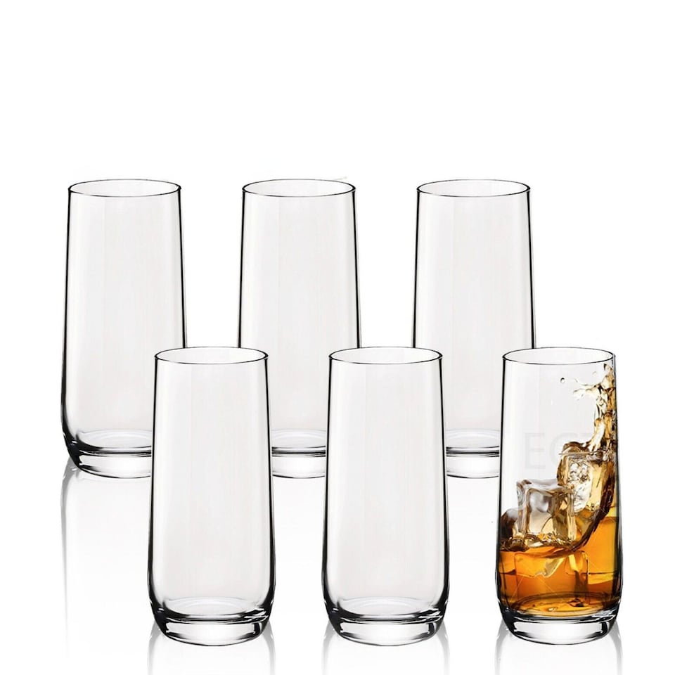 image 1 of 350ml Tall Bormioli Hi Ball Drinking Glass | Clear | 6