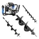 image 1 of Hyundai 56cc Petrol Earth Auger, 3 Drill Bits (100mm, 150mm, 200mm) HYEA5600X