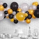 image 2 of Metallic Silver Biodegradable Mini Latex Balloons 13cm / 5 in - Pack of 50 Silver