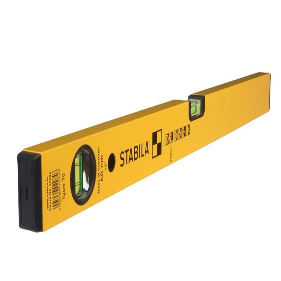 Stabila 70-100 Single Plumb Spirit Level 2 Vial 100Cm