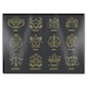 image 1 of Zodiac Sign  Dining Glass Chopping Board | Multi