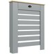 image 1 of HOMCOM Radiator Cover with Drawer, Horizontal Slat, 78cm, Grey
