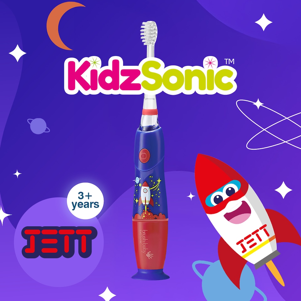image 1 of Brush Baby Rocket KidzSonic Kids Electric Toothbrush