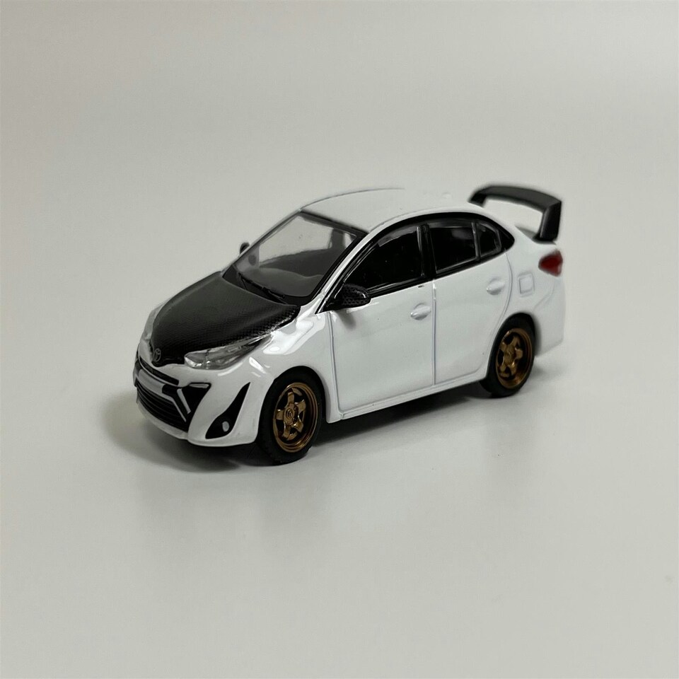 image 1 of Toyota GR Vios White 1:64 Scale Pop Race PR640094