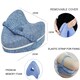 image 6 of Memory Foam Leg Knee Support Pillow Blue Cushion
