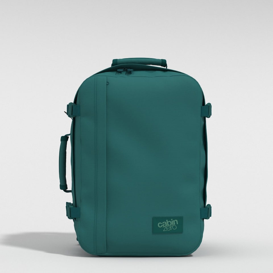 image 1 of CabinZero Classic Cabin Backpack 36L, Light & Roomy for Airline Overheads | Green | Meadow Green
