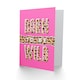 image 2 of Born Be Wild Quote Pink Leopard Pattern Card