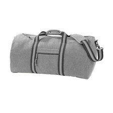 Quadra Vintage Canvas Holdall - Vintage Light Grey - One Size | Grey | One Size