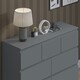 image 9 of FWStyle Stora 7 Drawer Merchant Chest Of Drawers - Matt Dark Grey