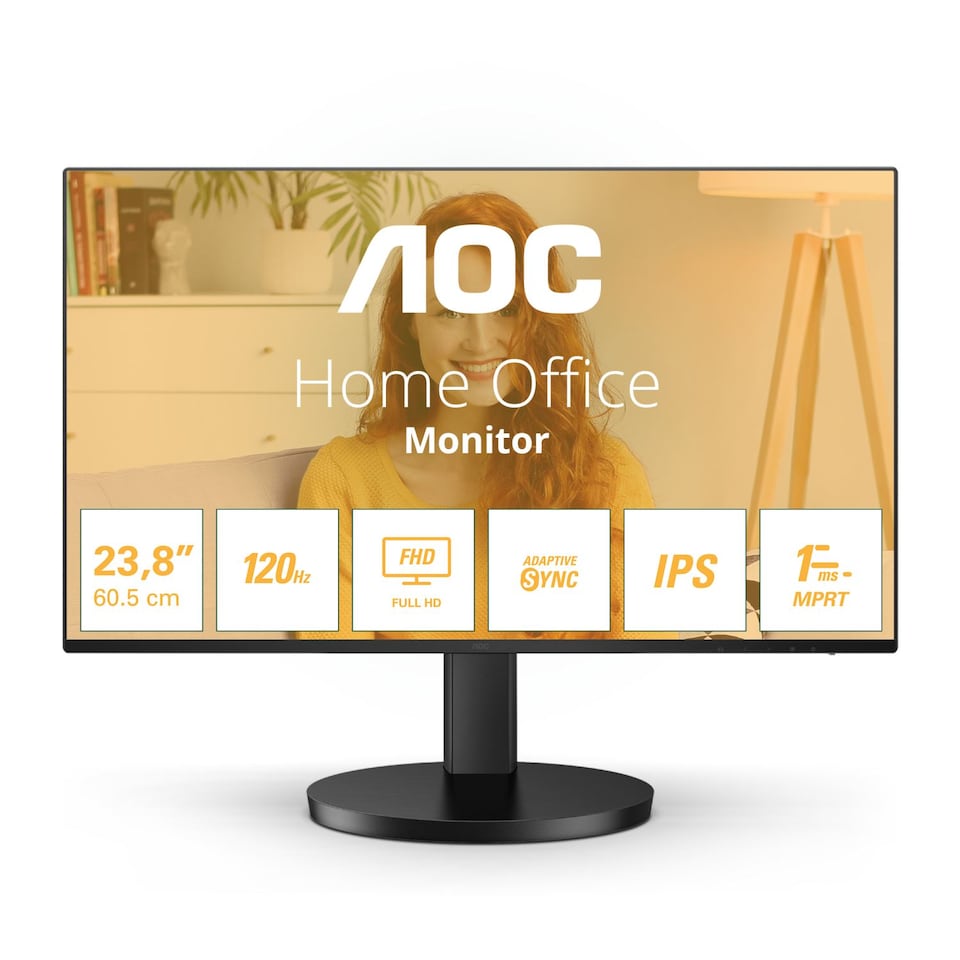 image 1 of AOC Basic-line 24B3HA2 23.8" IPS Full HD 1ms Built in Speakers Monitor