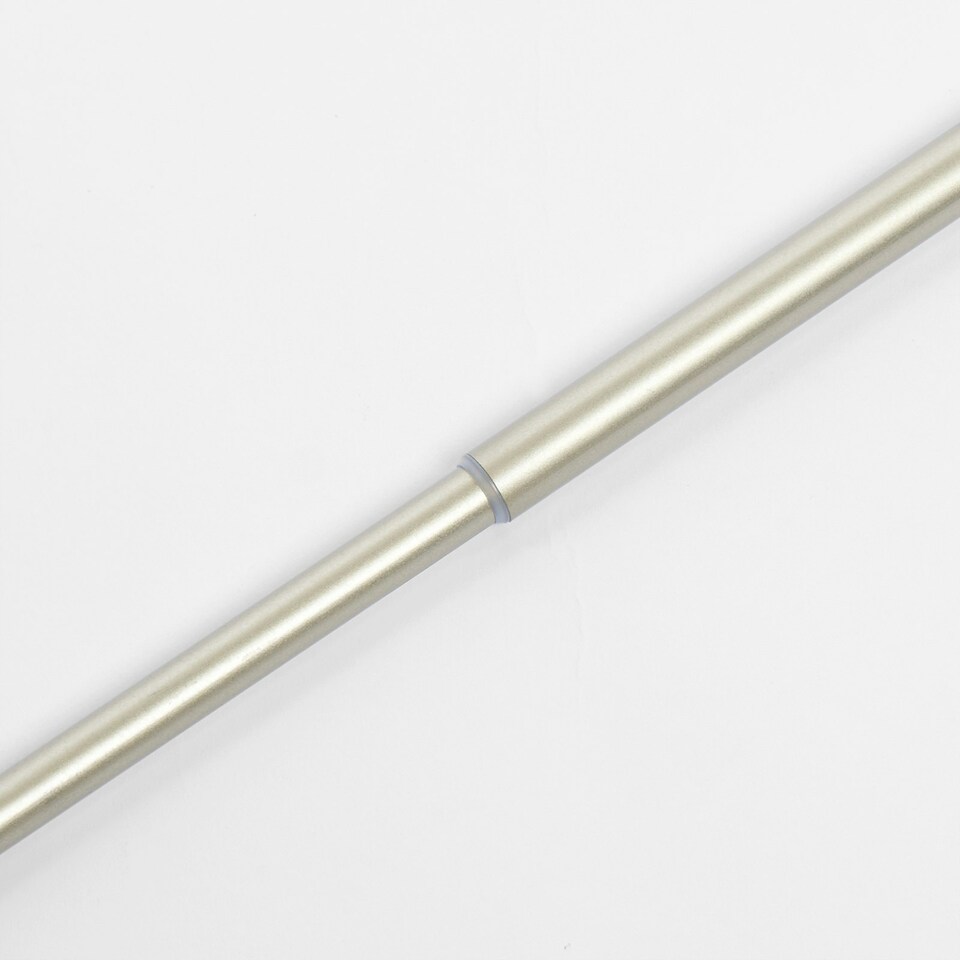 image 1 of OHS Extendable Metal Finial Ball Ends Wall Mounted Rod Fittings Curtain Pole - Brass Gold | Brass