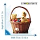 image 3 of Easter Chicks In Basket Star Mini Cardboard Cutout 94cm