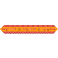 Diwali Table Runner - Pink & Orange