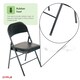 image 6 of Oypla Heavy Duty Padded Folding Metal Desk Office Chair Seat Black