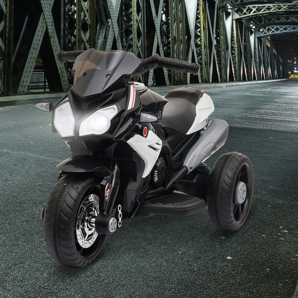 image 1 of HOMCOM Kids Electric Motorcycle Ride On Toy, 6V Battery Music Horn Lights