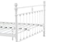 image 2 of Snuggle Beds Aria Classic Cream Metal Bed Frame - Small Double | Cream | Small Double