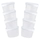image 3 of 12 x Strong Reusable Plastic Microwave Safe 300ml Round Stackable Food Storage Containers