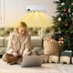 image 2 of HOMCOM Wall Downflow Heater 2 Heat and Fan 1000W2000W, Electric Space Heater with Timer Remote Oscillating, for Bedroom Home Office, White and Silver