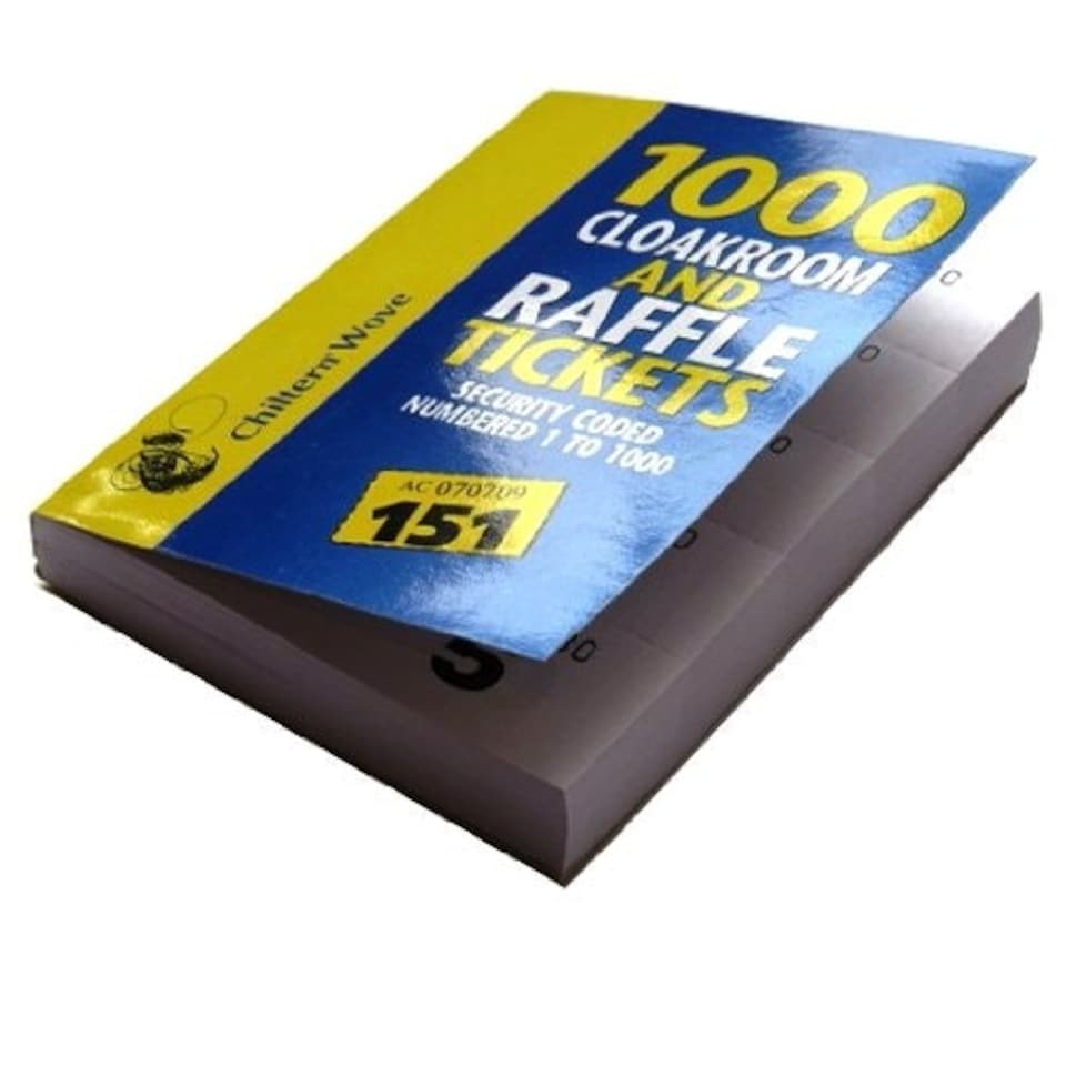 image 1 of 1000 Raffle & Cloakroom Tickets
