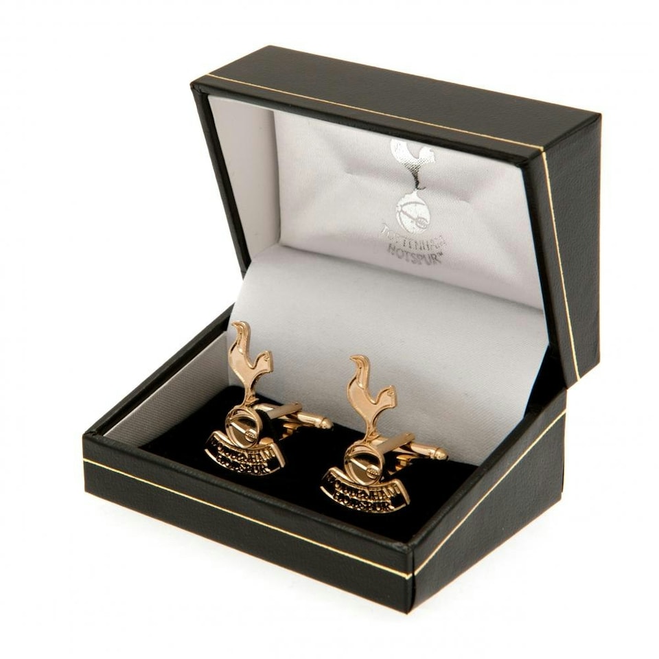 image 1 of Tottenham Hotspur FC Gold Plated Cufflinks - Gold - One Size