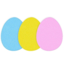 Arts & Crafts Easter Egg Foam Shapes - Pack of 12
