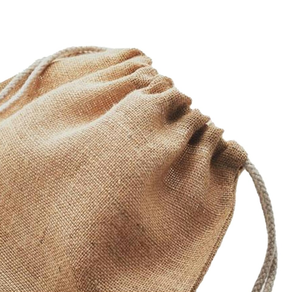 image 1 of MidOcean Fukuro Jute Drawstring Bag - Beige - One Size Brown