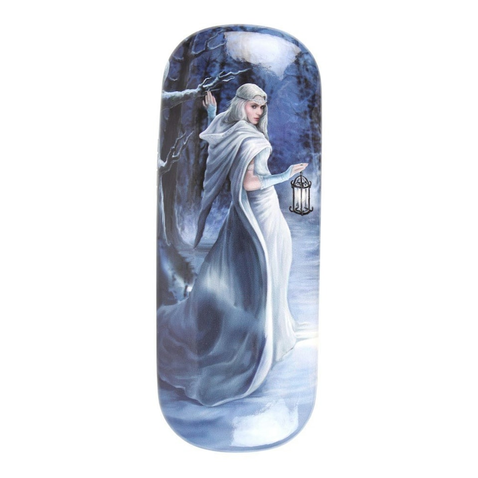 image 1 of Midnight Messenger Glasses Case by Anne Stokes Blue