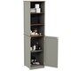 image 9 of Bath Vida Priano 1 Door 2 Shelf Tall Bathroom Cabient, Grey & Oak