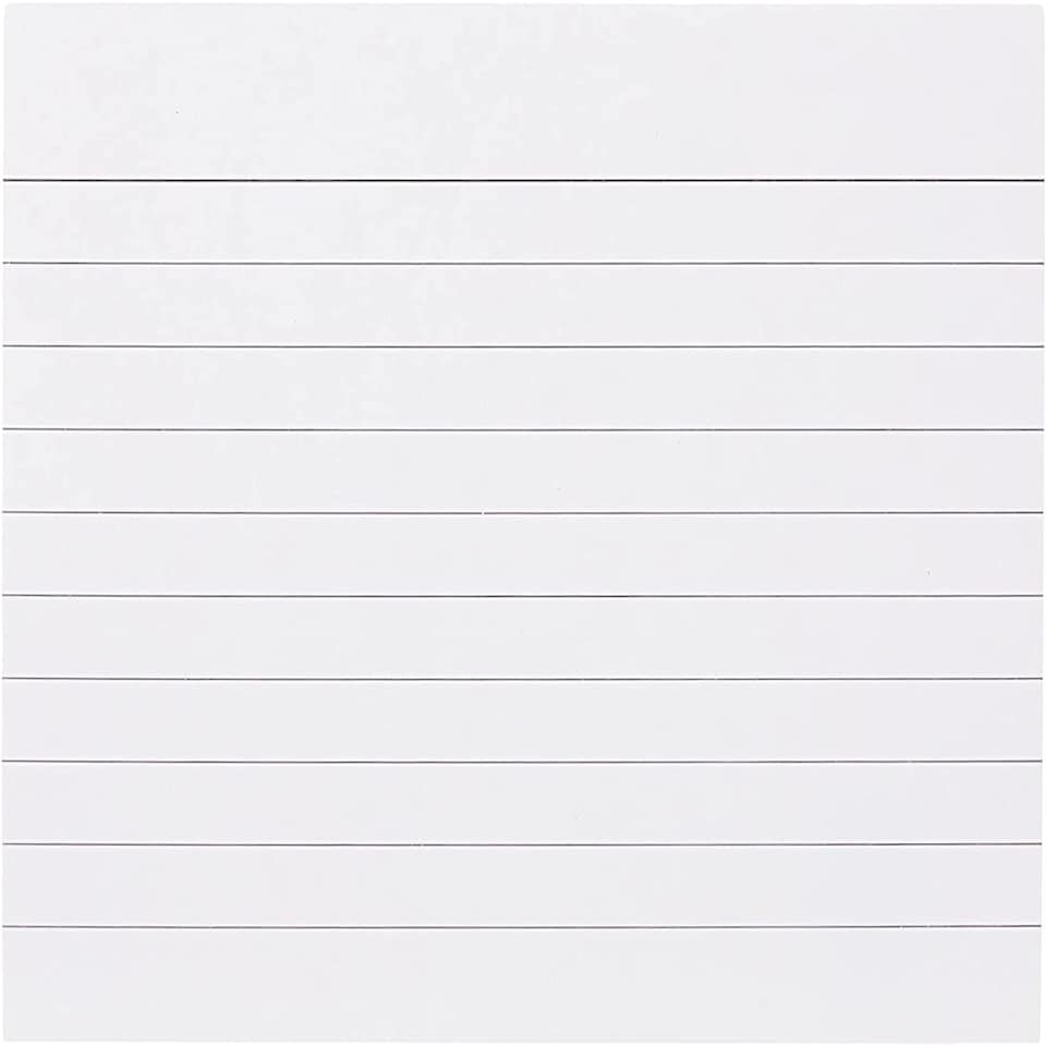 image 1 of Pack of 100 White 5x3" Feint Ruled Flash Revision Cards
