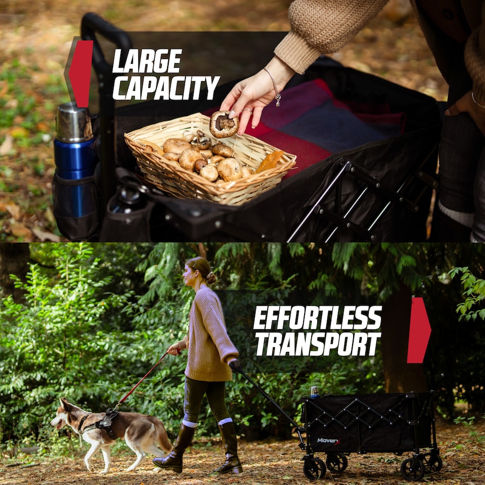 image 1 of MoverX Premium Folding Camping Trolley / Festival Wagon 120L / 100kg