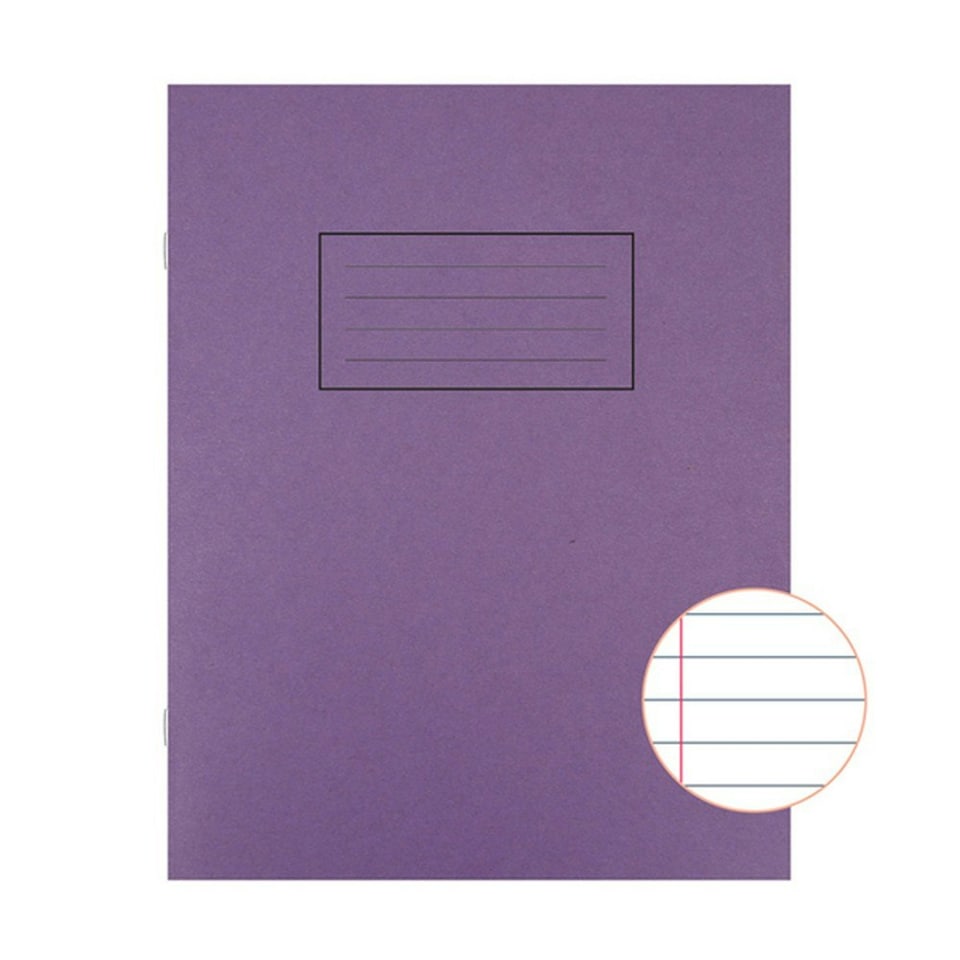 image 1 of Silvine A5 Lined Exercise Books (Pack of 10) - Purple - One Size