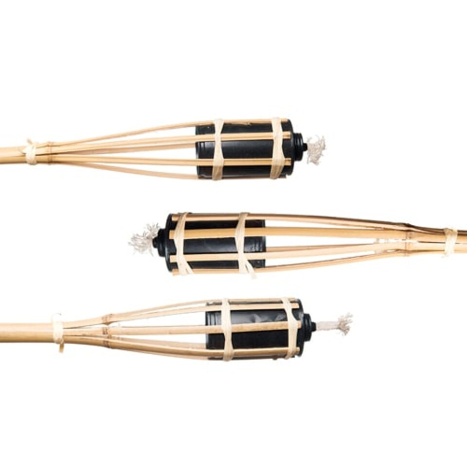 image 1 of Natural Bamboo Garden Torch 60cm - Pack of 3