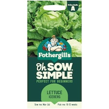 Mr. Fothergills Oh Sow Simple Seeds Lettuce Iceberg