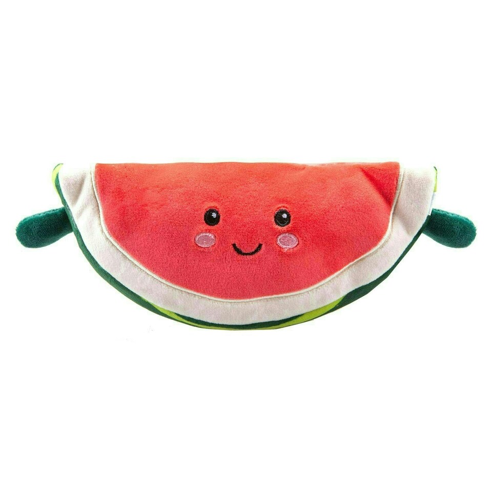 image 1 of Watermelon Soft Toy Food Themed Cute Plush Cuddly Soft Fluffy 16cm Red