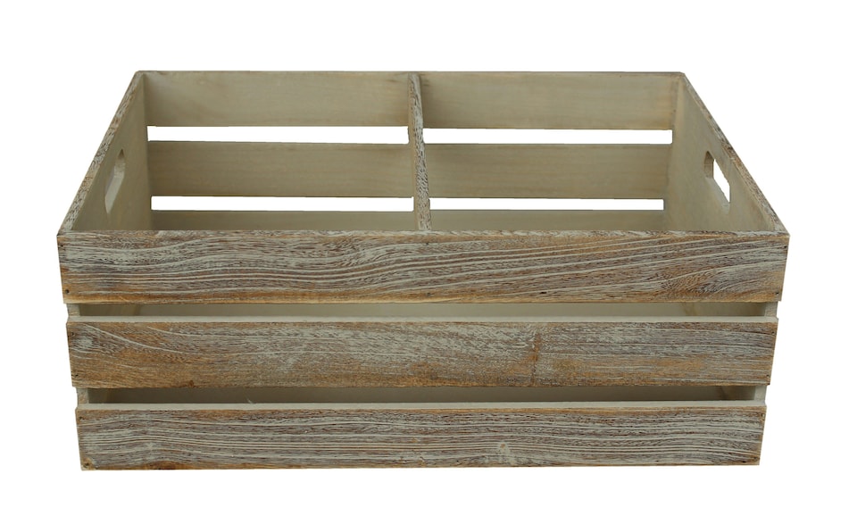 image 1 of Set of 3 Oak Effect Wooden Open Top Storage | Brown | Brown | 3