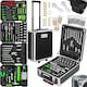 image 1 of Tool Box - 1200 piece tool set, clear arrangement on 4 levels, with wheels Black
