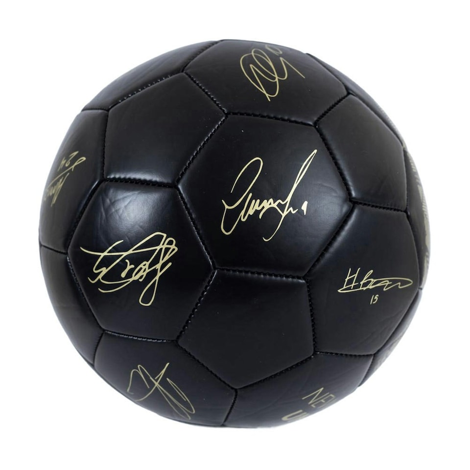 image 1 of Newcastle United FC Phantom Signature Football - Black/Gold - 1