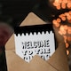 image 3 of Welcome To The Chaos Black White Modern Funny Housewarming Card