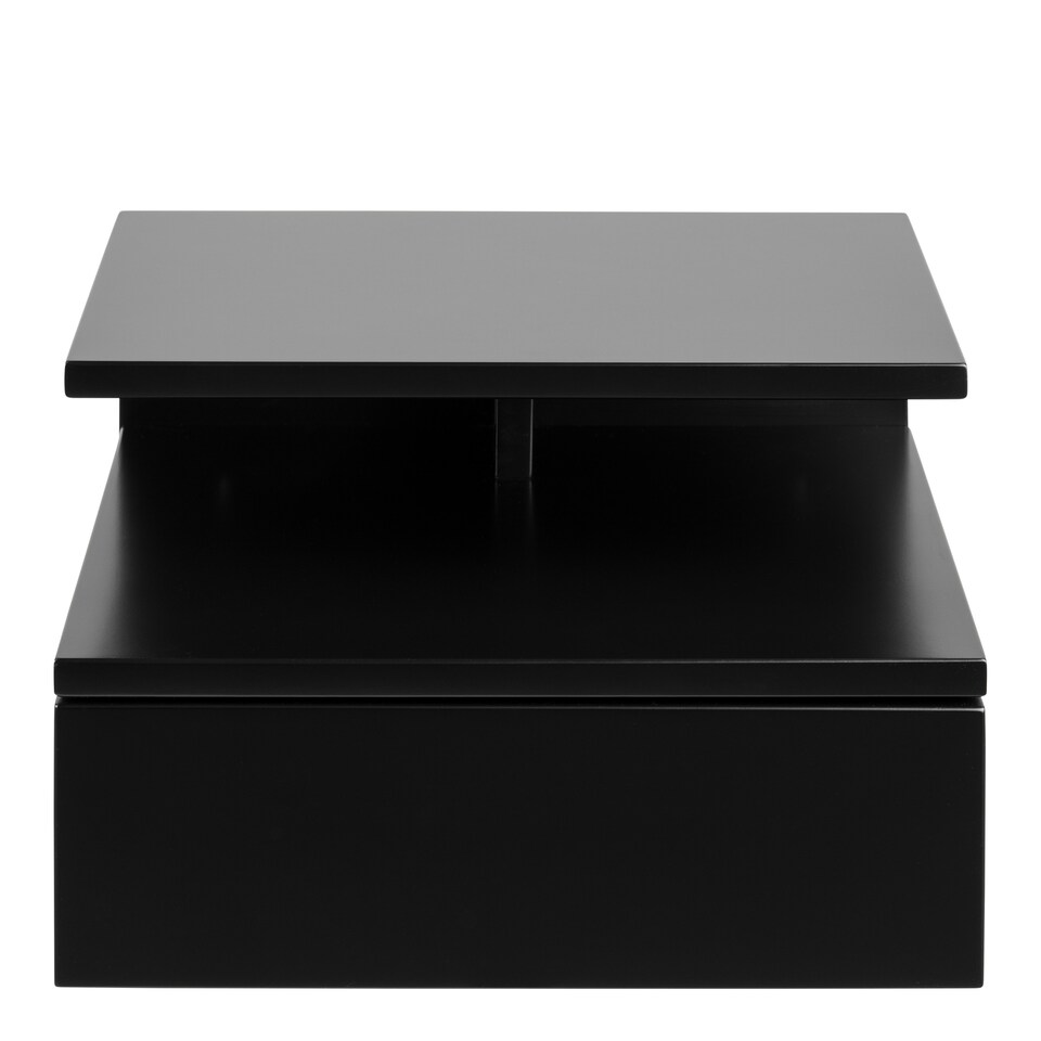image 1 of Ashlan Bedside Table with 1 Drawer in Black