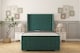 image 1 of Sloomy Hargrave Emerald Plush Bed Frame With 50"  Upholstered Wingback Headboard 6' Super King