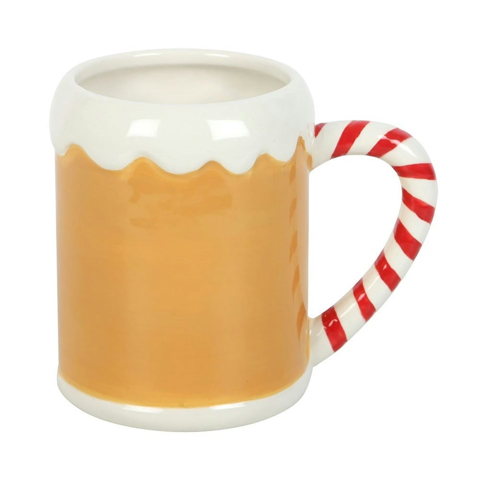 image 1 of Candy Cane Gingerbread House Mug Multi
