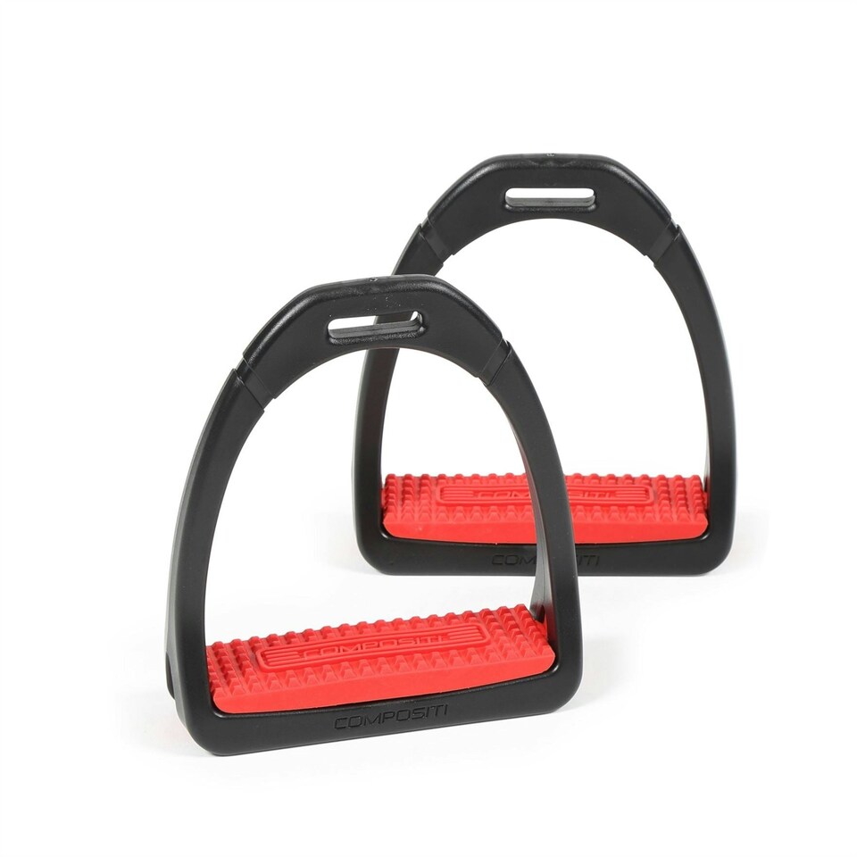 image 1 of Shires Compositi Premium Profile Stirrups Red | Size: Adults
Colour: Burgundy