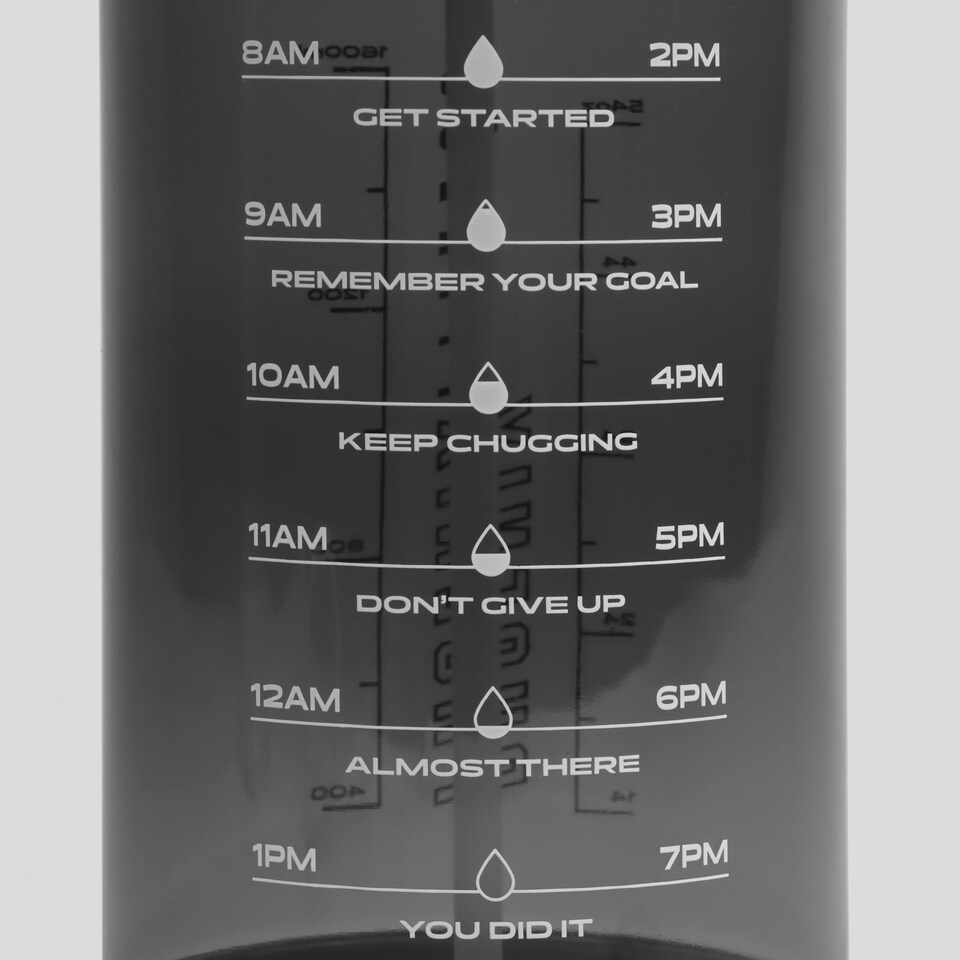 image 1 of Phoenix Fitness Motivational Water Bottle - Slate