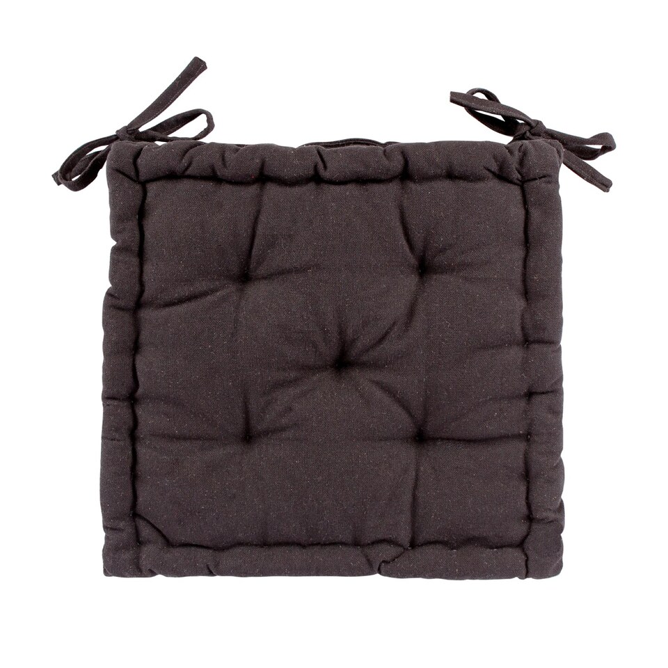 image 1 of Nicola Spring French Mattress Seat Cushion - 40cm - Black | Black | Black