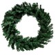 image 9 of 60cm Plain Green Christmas Wreath with 160 Tips