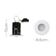 image 6 of ValueLights 6 Pack Fire Rated IP65 White Downlights | White