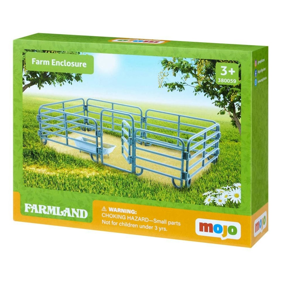 image 1 of MOJO Farmland Enclosure with Accessories Toy Playset (380059)