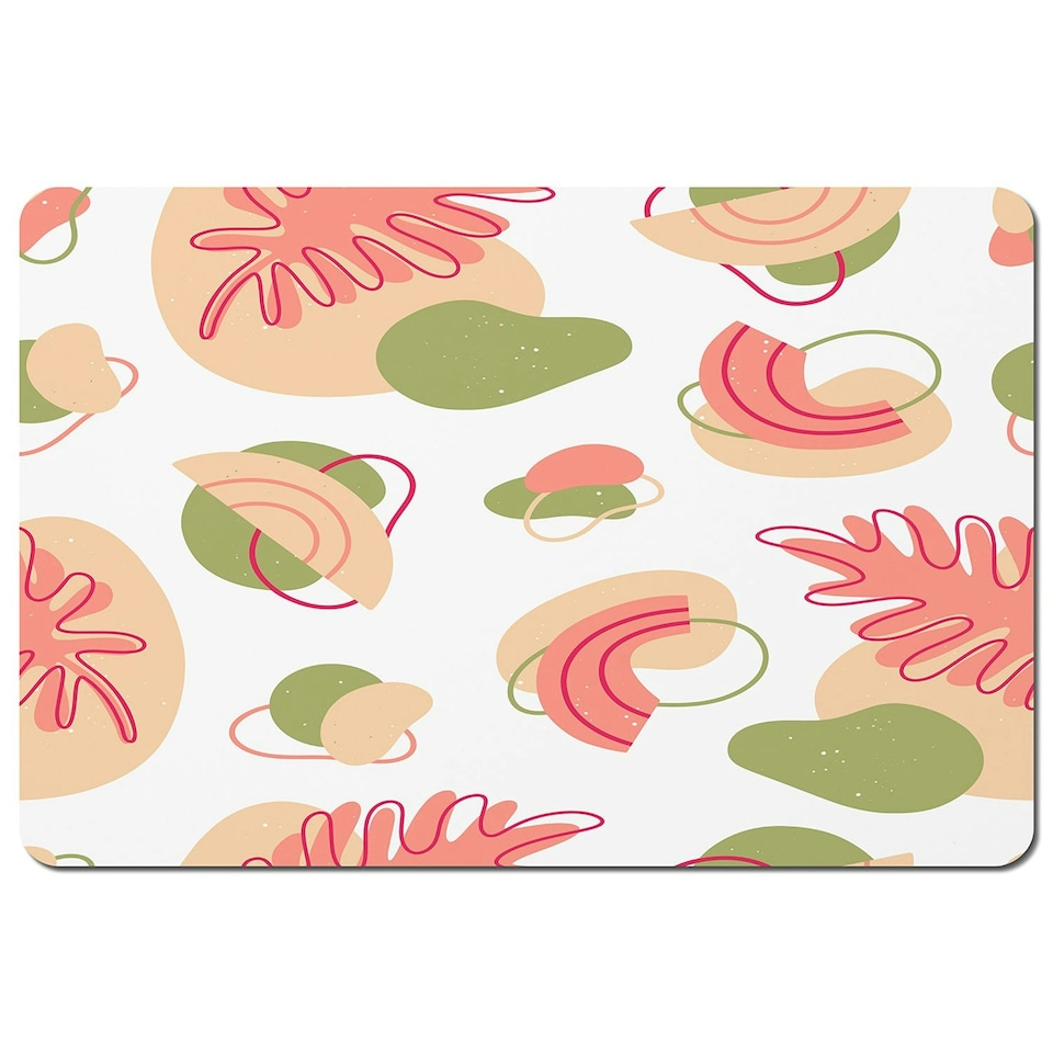 botanical elements with line art (Placemat)